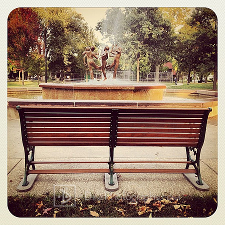 City Park.  Bench.