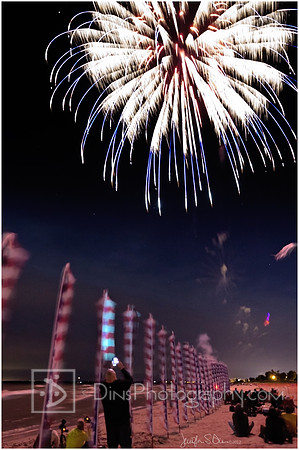 Fireworks @ Kites over Lake Michigan