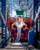Amusement Park ~ Styled by Erin Leigh Pribyl  Couture dress by Alice Andrews Designs
